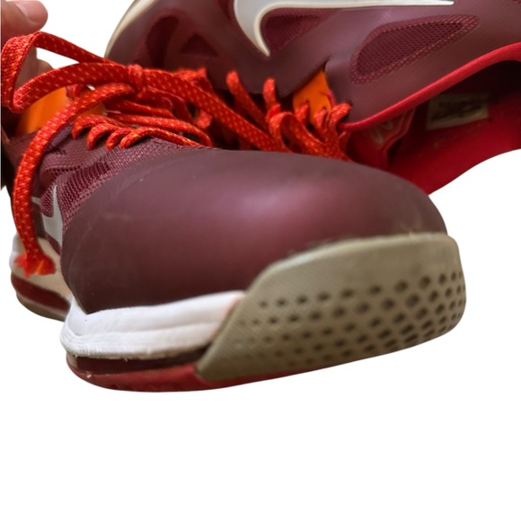 NIKE LeBron Low Cherry MENS 14 Basketball Shoes 510811-600 FAST SHIPPING - Picture 7 of 8